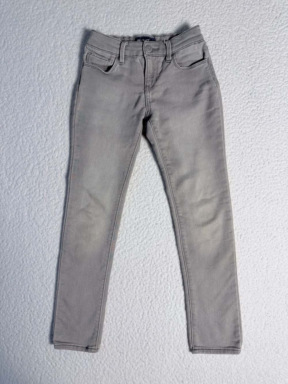 Old Navy Girl's Super Skinny High-Stretch Grey Jeans Size 8 Regular